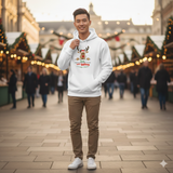 Daddy/Family "Let's Believe" Reindeer Christmas Hoodie - Cute White Holiday Sweatshirt for Family Matching