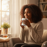 Custom Couple Illustration Coffee Mug - "Our Grand Journey" Personalized Anniversary Gift - 11oz White Ceramic Mug with Yellow Interior - Romantic Birthday or Wedding Present for Him and Her